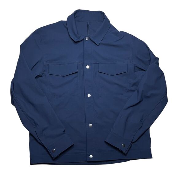 Lululemon Men's Twill Utility Jacket True Navy Size Medium - Picture 1 of 4